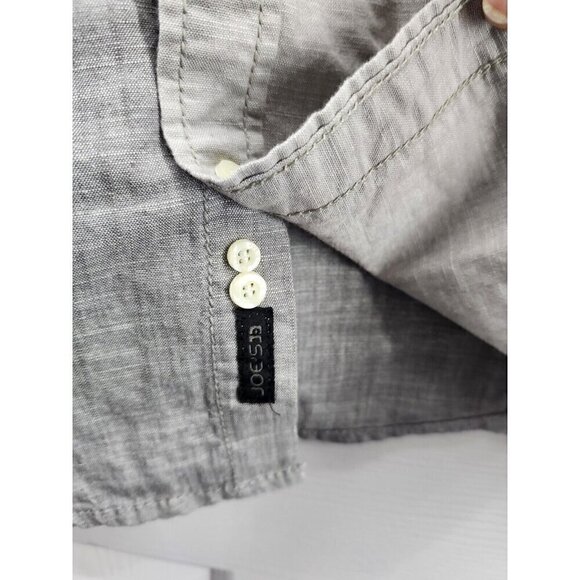 NWT Joe's Jeans Two Tone Gray Button Up Shirt Size M - Picture 5 of 10